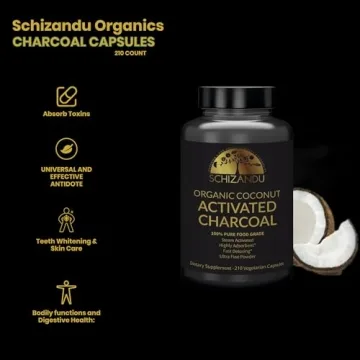 Schizandu Activated Coconut Charcoal Capsules - Vegan Detox