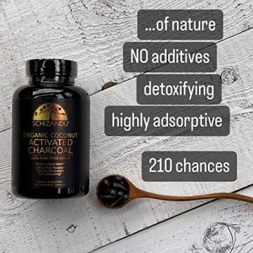 Schizandu Activated Coconut Charcoal Capsules - Vegan Detox