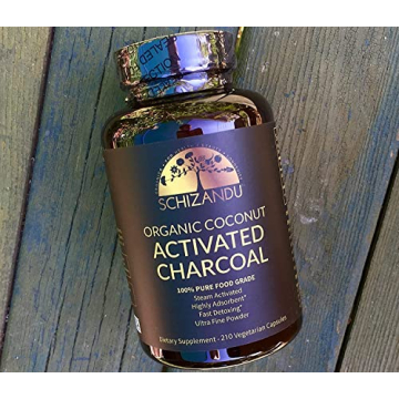 Schizandu Activated Coconut Charcoal Capsules - Vegan Detox