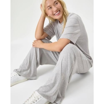 florence by mills Women's Cozy Crush Easy Pant Heather Grey