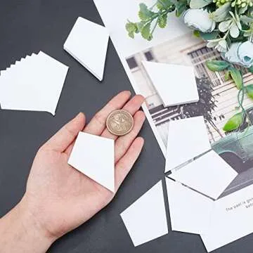 arricraft 200 Pcs Trapezoid Paper Quilting Templates, Handmade English Paper Piecing Trapezoid Patchwork Template for DIY Patchwork Sewing Crafts