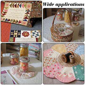 arricraft 200 Pcs Trapezoid Paper Quilting Templates, Handmade English Paper Piecing Trapezoid Patchwork Template for DIY Patchwork Sewing Crafts