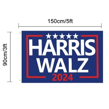 Harris Walz 2024 Election Flag - 3x5 Ft Outdoor Banner