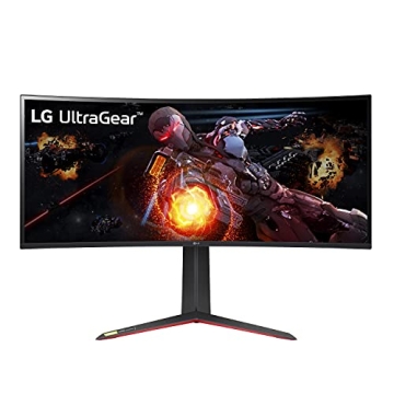 LG 34GP950G-B 34 Inch Ultragear QHD (3440 x 1440) Nano IPS Curved Gaming Monitor with 1ms Response T...