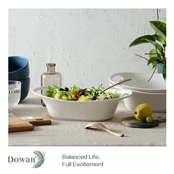 DOWAN 2 Quart Serving Bowls with Handles for Entertaining