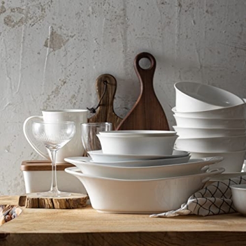 DOWAN 2 Quart Serving Bowls with Handles for Entertaining