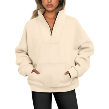 Trendy Half Zip Queen Sweatshirts & Oversized Hoodies for Fall 2024
