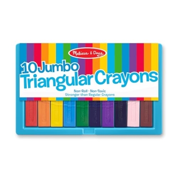 Melissa & Doug Jumbo Triangular Crayons for Toddlers
