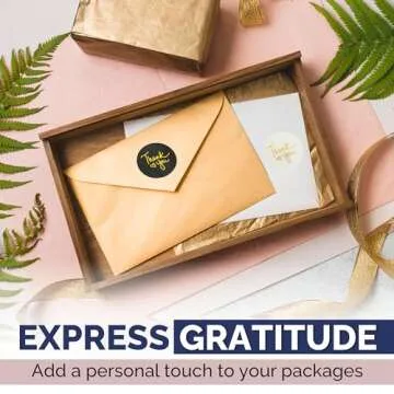 1000 1.5 Inch Thank You Stickers | Small Business & Packaging Stickers | Self-Adhesive, Waterproof & Durable