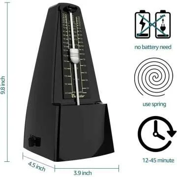 Ueteto Mechanical Metronome for Musicians – Loud Sound