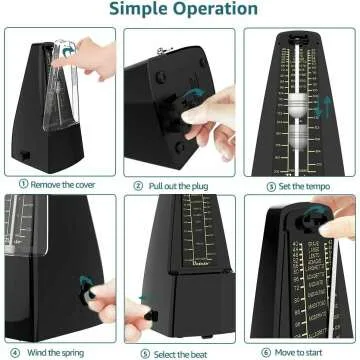 Ueteto Mechanical Metronome for Musicians – Loud Sound