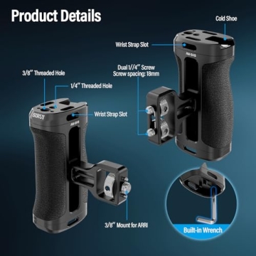 SIRUI Lightweight Side Handle for Camera Cages & Rigs Enjoy Flexibility