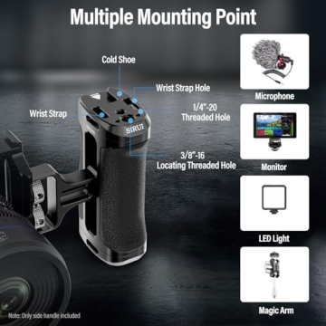 SIRUI Lightweight Side Handle for Camera Cages & Rigs Enjoy Flexibility