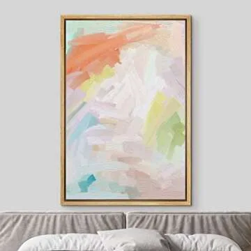 MUDECOR Framed Canvas Wall Art - Pastel Abstract