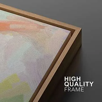 MUDECOR Framed Canvas Wall Art - Pastel Abstract