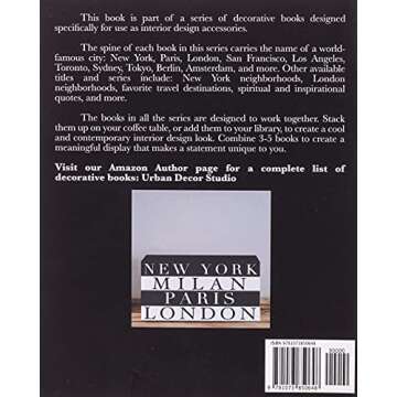 New York: A refined decorative book for coffee table styling, ideal for any interior decor.