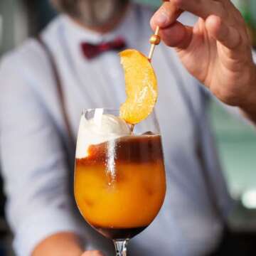 Earthiest Cocktail Picks For Appetizers, Drinks, Sandwiches & Kababs 6" (100pcs) - Fancy Toothpicks for Appetizers - Biodegradable Bamboo Skewers for Appetizers (Gold)