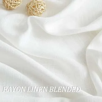 Vision Home White Pinch Pleated Semi Sheer Curtains Textured Light Filtering Window Curtains 108 inch for Living Room Bedroom Rayon Blended Pinch Pleat Drapes with Hooks 2 Panels 40" Wx108 L