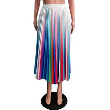ThusFar Women's Graffiti Midi Skirt - Stylish A-Line Comfort