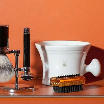 MUHLE White Porcelain Platinum Rim Shaving Mug