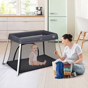 BABY JOY Portable Travel Crib for Infants & Toddlers