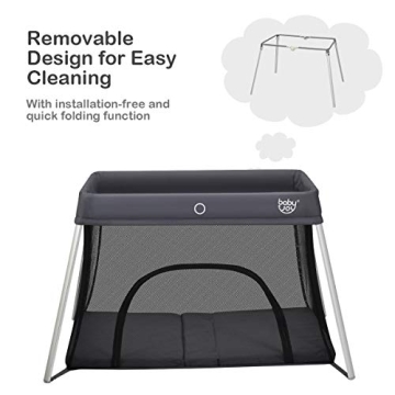 BABY JOY Portable Travel Crib for Infants & Toddlers