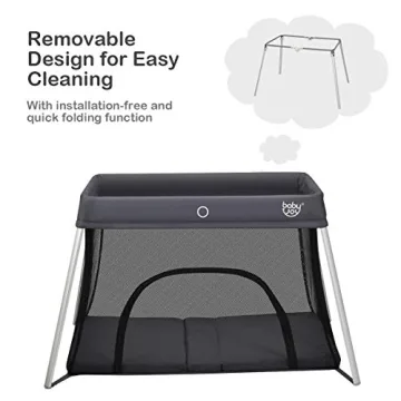 BABY JOY Portable Travel Crib for Infants & Toddlers