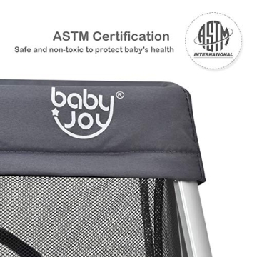 BABY JOY Portable Travel Crib for Infants & Toddlers