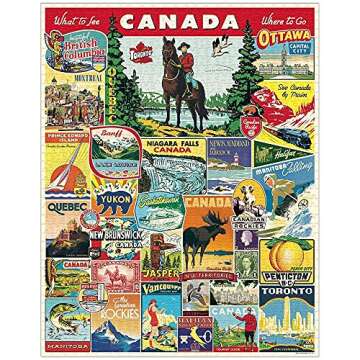 Cavallini Puzzles - Canada 1,000 Piece Puzzle
