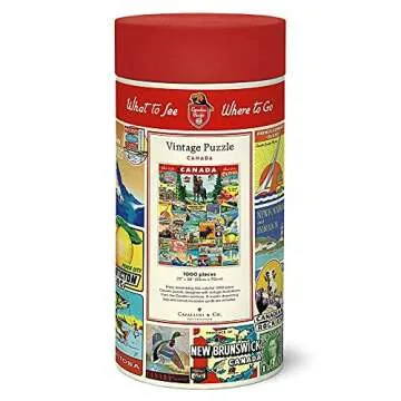 Cavallini Puzzles - Canada 1,000 Piece Puzzle