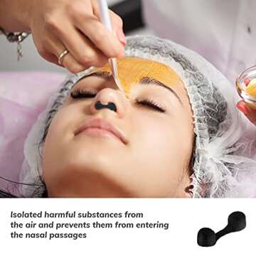 Tondiamo 100 Nose Plug Filters for Tanning & Dust Protection