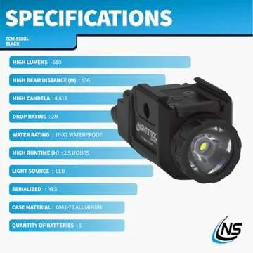 Nightstick TCM-550XL Tactical Light - Compact & Waterproof