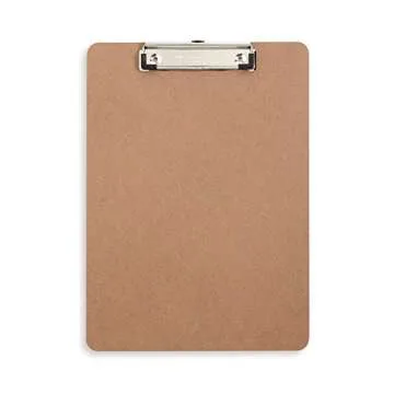 30 Hardboard Clipboards, Low Profile Clip, Designed for Classroom and Office Use, 30 Clip Boards