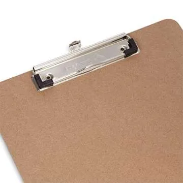 30 Hardboard Clipboards, Low Profile Clip, Designed for Classroom and Office Use, 30 Clip Boards