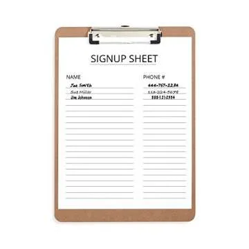 30 Hardboard Clipboards, Low Profile Clip, Designed for Classroom and Office Use, 30 Clip Boards