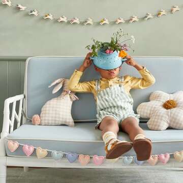 Meri Meri Gingham Bunny Cushion (Pack of 1)