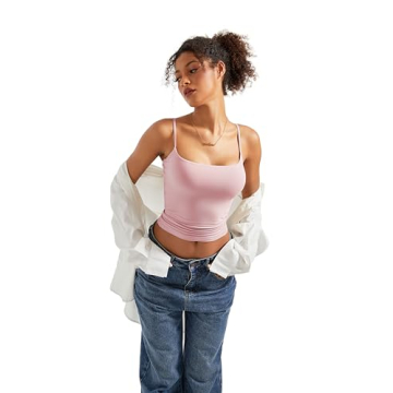 SUUKSESS Women Sexy Square Neck Tank Top Casual Cami