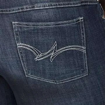 Wrangler womens Western Plus Size Mid Rise Stretch Boot Cut Jeans, Mid Wash, 26-32 US