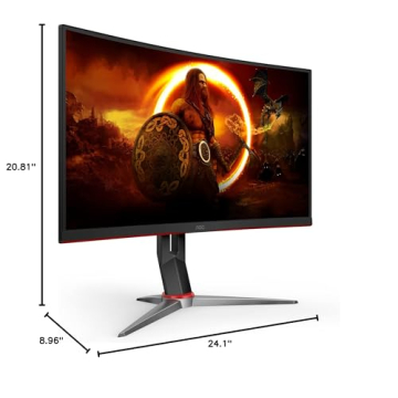 AOC 27" Curved Gaming Monitor - Ultra-Fast Performance
