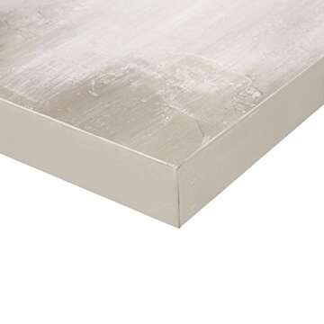 Madison Park Wall Art Living Room Décor - Embellished Hand Painted Canvas, Home Accent Glitter Abstract Bathroom Decoration Ready to Hang Painting for Bedroom, 15" W x 35" H x 1.5" D, Taupe 3 Piece