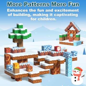 Magnetic Blocks Kids Toys for Boys and Girls 3-5 5-7 Year Old, STEM Magnet Building Cubes for Toddle...