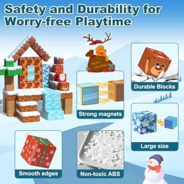 Magnetic Blocks Kids Toys for Boys and Girls 3-5 5-7 Year Old, STEM Magnet Building Cubes for Toddler, Sensory Montessori Educational Toy for Children Development and Creativity