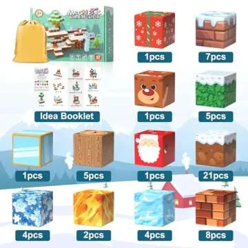 Magnetic Blocks Kids Toys for Boys and Girls 3-5 5-7 Year Old, STEM Magnet Building Cubes for Toddler, Sensory Montessori Educational Toy for Children Development and Creativity