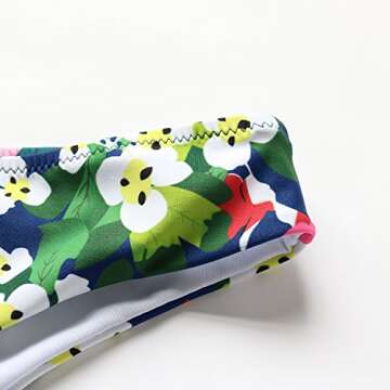 Stylish MOOSKINI Womens Padded Push-up Bikini Set - Deep Blue Swimwear