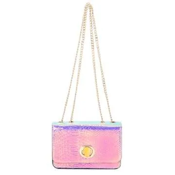 Chic Holographic Shoulder Bag for Elegant Occasions