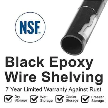 Nexel Adjustable Wire Shelving Unit for Smart Storage