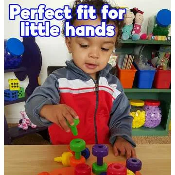Montessori Peg Board Set for Toddlers with 30 Lacing Pegs