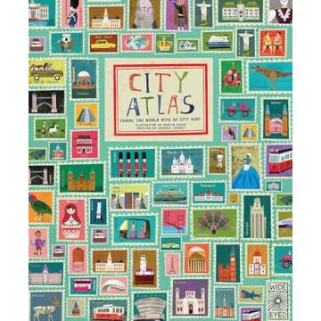 City Atlas: Travel the World with 30 Colorful City Maps
