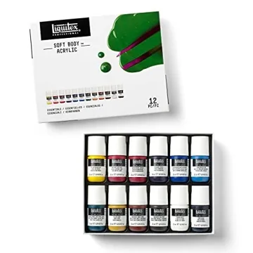 Liquitex Soft Body Acrylic Paint Set - 12 Premium Colors