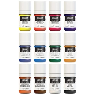 Liquitex Soft Body Acrylic Paint Set - 12 Premium Colors